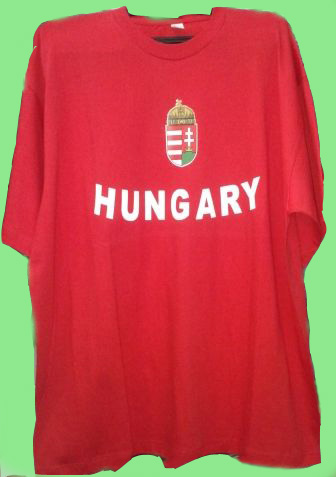 HUNGARY feliratos póló, több színben, címerrel, S-XXL, 3360 Ft / db 