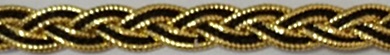 Arany-fekete színű díszítő szalag 10 mm 245 Ft/m (20m)