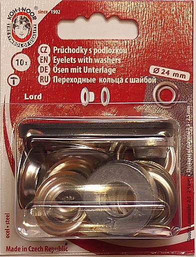 Ringli karika házilag beüthető ezüst színű, "LORD", vas alapú 12 mm  Ft (10 db)