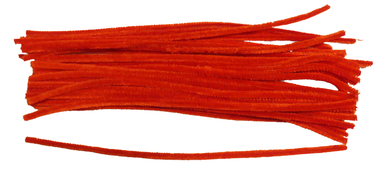Zsenilia kötöző drót, piros 30 cm,. 20 db/cs 25 Ft/db