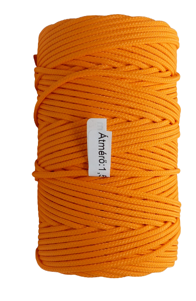 Kőműves csapózsinór 1,5 mm, (100 m/orsó)narancssárga színben. 33 Ft/méter