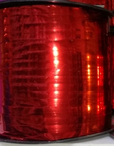 Piros kötöző szalag metál  5 mm 250 méteres, 4,36 Ft/méter