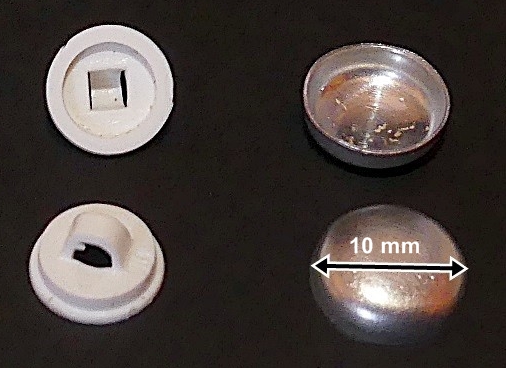 Gombalap műanyag alappal 16-os ( 10 mm) 18 Ft/pár(100 pár/cs)