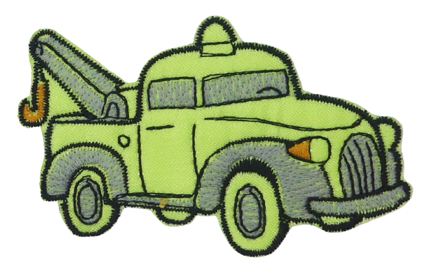 Darus autó varrható címke, vegyes színekben, 8x5  cm. 400 Ft/db  (5 db/cs)