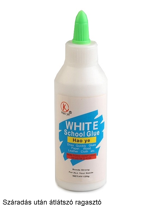 Ragasztó White School Glue extra erős univerzális átlátszó. 120 gr-os