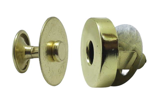 Táskamágnes 18 mm "szegecses" arany (4db/szett)  240 Ft/szett ( 5 szett/csomag) 