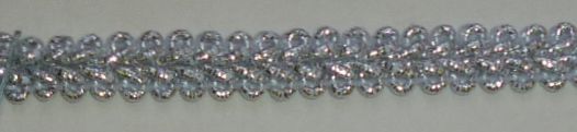 Brigitta ezüst szegő szalag, lurex .15 mm, 220 Ft/m  ( 20 méter)